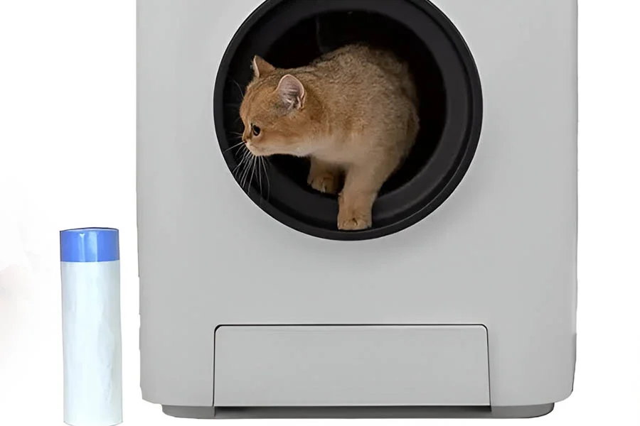 automatic litter box enclosure